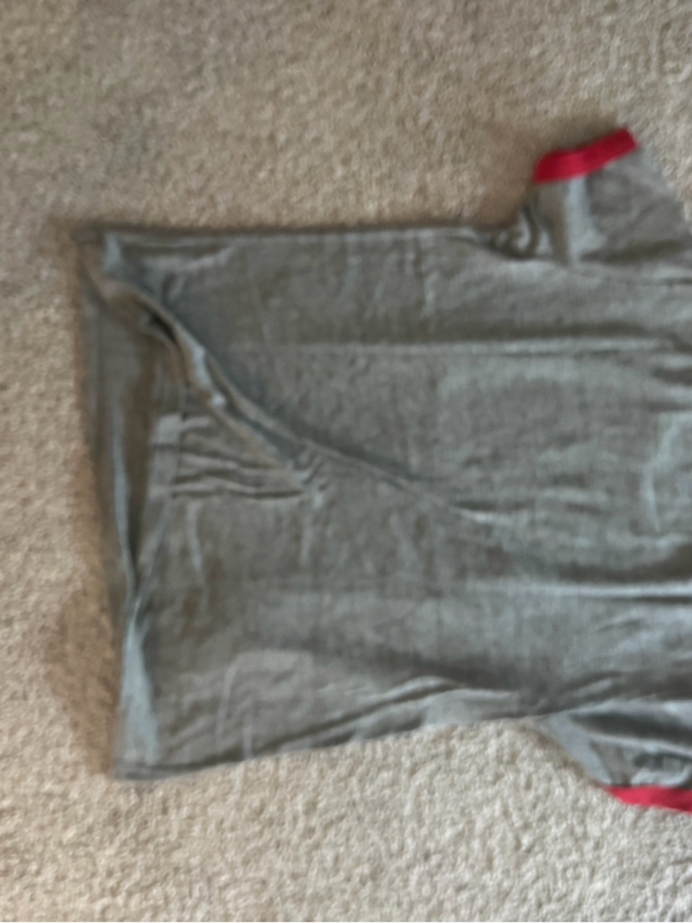 Aviator Nation Kids Gray Tee with Rainbow Graphic and Red Trim - Picture 2 of 2